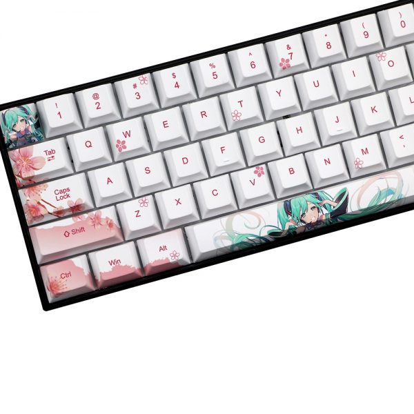 Novelty allover dye subbed Keycaps ESC spacebar pbt custom mechanical keyboard Hatsune Bishoujo Keycap 5 - Anime Keycaps
