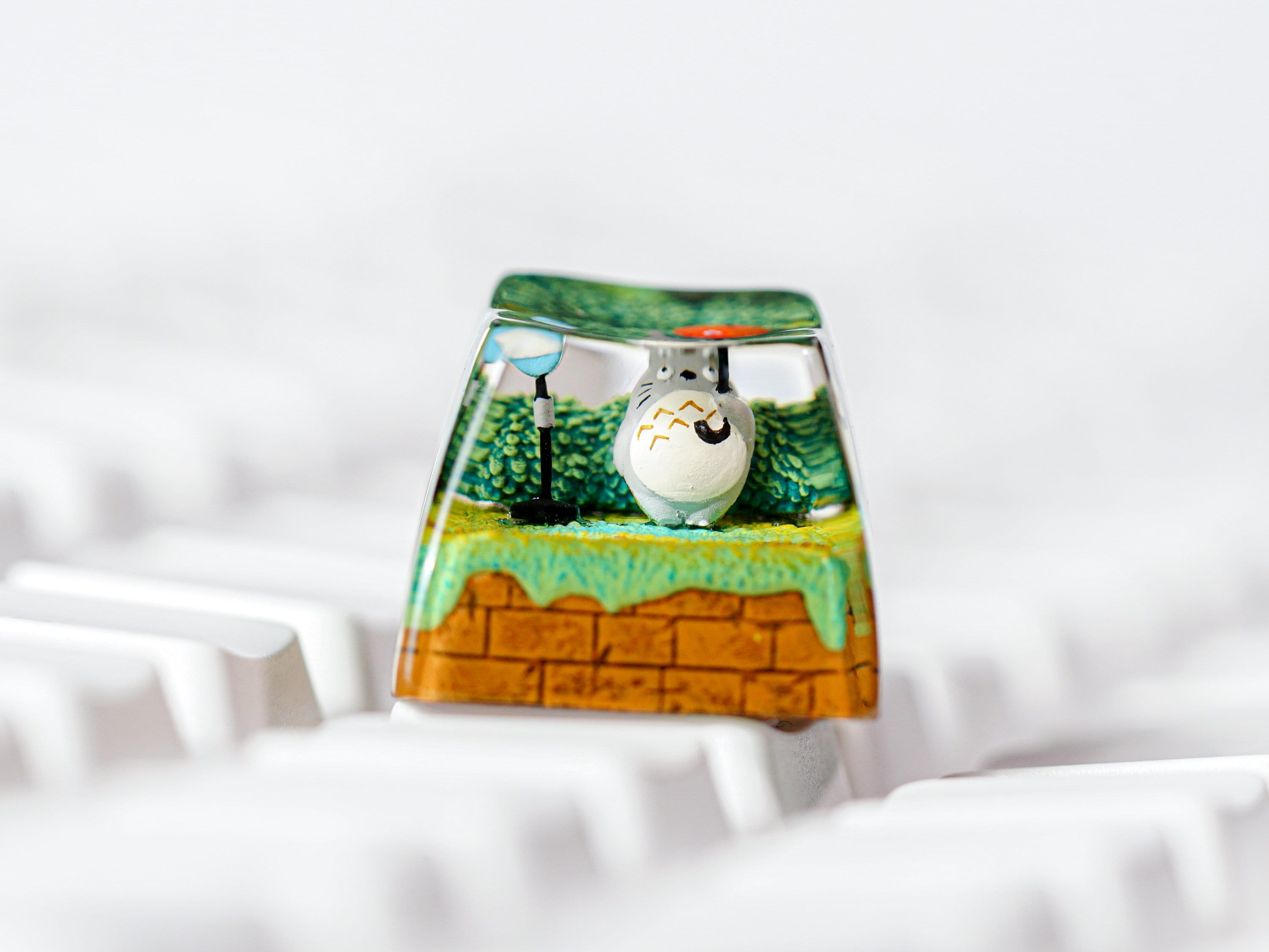 To.to.ro Keycap, Anime Keycap, Artisan Keycap, Keycap for MX Cherry Switches Michanical Keyboard, Handmade Gift