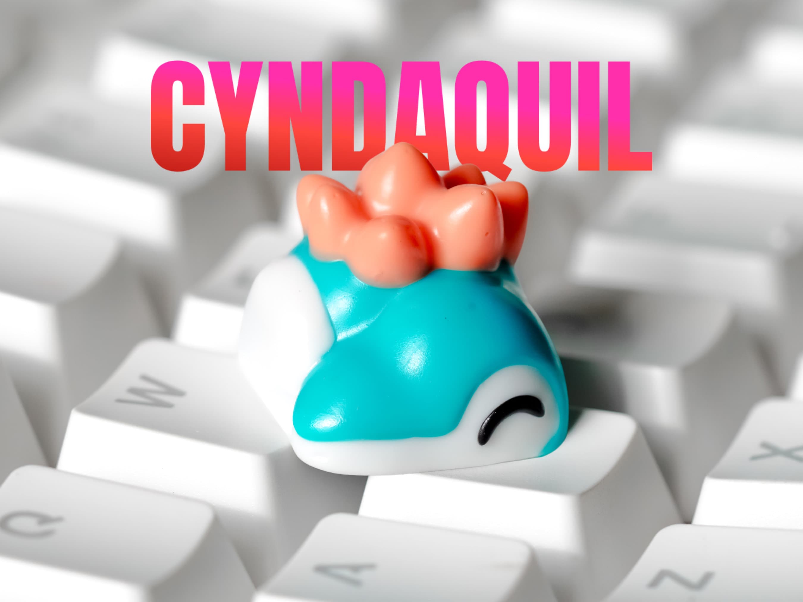 Cyndaquil Keycap, 3D Cyndaquil Keycap, Pokemon Keycap, Artisan Keycap, Keycap for Cherry MX Keyboard, Gift for Him